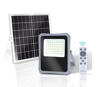 PRENDELUZ Lámpara LED solar 200W 1600lm 6500K IP65, ideal para iluminación exterior y ahorro energético.