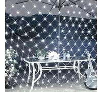 PRENDELUZ Luz led de bajo voltaje - cadena plana de 3m y 50m con 500 leds, 10cm entre cada led, cable transparente, 8 modos de parpadeo, IP44.