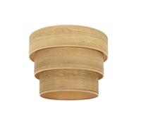 PRENDELUZ Pantalla Colgante Triple E27 Madera Clara 40x20x26 cm - Ideal para iluminar espacios con estilo y elegancia.
