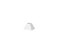 PRENDELUZ Pantalla de mesa blanca de tejido popelín, medidas 12x7x10 cm, ideal para decoración y ambientación de espacios.