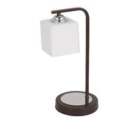 PRENDELUZ Sobremesa de 1 luz E27, color wengué y cromo, dimensiones 35x18x14 cm, ideal para iluminación decorativa en hogares y oficinas.