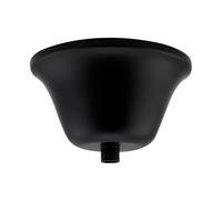 PRENDELUZ Soporte de Techo Florón Color Negro, Material Resistente, Ideal para Fijar Lámparas y Decoración en Techos.