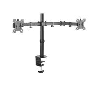 PRENDELUZ Soporte Mesa 2 x Monitor/TV 13'-32' Incl/Gira TOOQ Negro