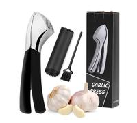 Prensa Ajos, Garlic Press, Machacador De Ajos, Picador De Ajo - Pica Ajos Sin Necesidad De Pelarlos - Prensador De Ajos Resistente y Duradero