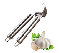 Prensa Ajos Machacador de Ajos Prensador de Ajos Picador de Ajo Utensilios de Cocina Acero Inoxidable Triturador de Ajos Apertura y Cierre Flexibles de 270°