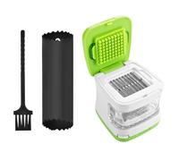 Prensa Ajos, Picador de Ajo, Picador de Ajos Manual, Cortador de Ajos, Machacador de Ajos, Viene con Una Herramienta para Pelar Ajo, Adecuado para Prensar Ajo y Jengibre