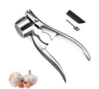 Prensa Ajos, Prensa Manual, Machacador de Ajos y Jengibre sin Esfuerzo, Picador de Ajo Fácil de Usar y Limpiar, práctico ayudante de cocina, Prensador de Ajos Resistente y Duradero