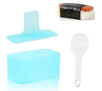 Prensa antiadherente para hacer musubi, no tóxico, molde de arroz para sushi de onigiri, spam Musubi almuerzo molde con paleta de arroz pequeña (1 paquete)