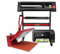 Prensa Calor Sublimación 50cm Máquina Transferencia Térmica para Sublimar Personalizar+Plóter para Corte de Vinilo+Impresora Incluidos con 12 Meses Subscripción SignCut Pro GRATIS Garantía 24 Meses