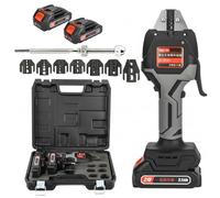 Prensa Crimpadora Eléctrica 16KN, 0.5-50mm² Herramienta Hidráulica Inalámbrica Para Terminales Con 7 Matrices, Batería 21V, Para Uso Eléctrico Y Automotriz