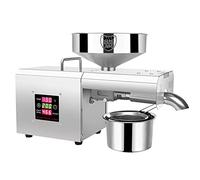 Prensa de aceite automática de acero inoxidable, control inteligente, prensa de aceite caliente/frío con controlador de pantalla táctil, para nueces, nueces, linaza, aceitunas, almendras, co