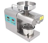 Prensa de aceite automática de acero inoxidable, extractor de aceite eléctrico de frío y caliente for cocina doméstica.