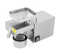 Prensa de aceite automática Prensa de aceite,Máquina de prensa de aceite de 610W para el comercio,Prensado en frío y prensado en caliente,Temperatura ajustable,Núcleos de maní, semillas de girasol