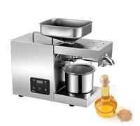 Prensa de Aceite de Acero Inoxidable - Extractor de Aceite Automático Multifuncional para Cacahuetes, Sésamo, Nueces