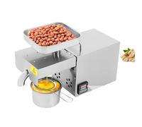 Prensa de Aceite de Temperatura Ajustable Prensa de Aceite Olio Acciaio Inossidabile Automatico Elettrico Controllo Temperatura Macchina Estrazione Arachidi Rendimento Petrolio Riscaldamento