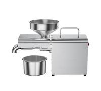 Prensa De Aceite Eléctrica Acero Inoxidable For Uso Doméstico, Extractor Automático Cacahuete, Sésamo, Semillas Girasol Alto Rendimiento De PetróLeo(X3C)