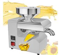 Prensa de aceite eléctrica multiusos,prensa de aceite de semillas,prensa de aceite doméstico,No puede prensar de 3a6 kg de materia prima por hora,prensado en frío/caliente para semillas y frutos sec