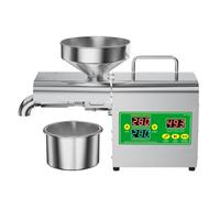 Prensa de aceite Extractor de tuercas Extractor Prensatelas Automática eléctrica de acero inoxidable LCD Control de temperatura Cocina comercial Sésamo Almendra Lino