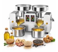 Prensa De Aceite Inox De Doble Cabezal Para Cacahuete, Sésamo Y Soja