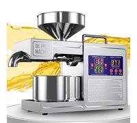 Prensa de Aceite Orgánico Automática, Extractor Esencial Acero Inoxidable 304 Grado Alimenticio - 820W Frío/Caliente, Aceite Natural Casero Saludable, Libre Químicos, para Cacahuetes, Almendras