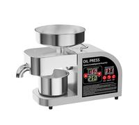 Prensa De Aceite Profesional 2 En 1 Acero Inoxidable 304 For Uso Doméstico, Comercial, For Almendras, Girasoles Y Aceitunas Aprovecha Al Máximo El Aceite Forma Eficaz
