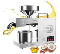 Prensa de Aceitunas, MáQuina de Aceite de Soja de 820 W, MáQuina de Prensado de Aceite AutomáTica, MáQuina de Prensado en FríO y Caliente de Aceite de Semillas de Nueces