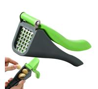 Prensa de ajo de aleación inoxidable - Picadora manual - Picadora antideslizante para preparación de alimentos y uso al aire libre