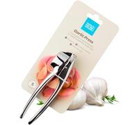 Prensa de ajo fácil de usar: elimina la necesidad de pelar, gran accesorio de cocina para triturar dientes de ajo. Apto para lavavajillas, trituradora de ajo también funciona con jengibre. Herramienta