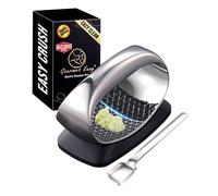 Prensa de ajos - balancín de ajo con innovadora función de corte 3D | Prensa sin esfuerzo y fácil limpieza | Prensa de ajo de acero inoxidable con 5 años de garantía de reemplazo | Garlic Press