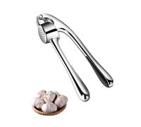 Prensa de ajos, cortador de ajos, prensa de ajos, prensa de ajos, acero inoxidable, práctico ayudante de cocina, extrafuerte y resistente