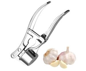 Prensa de ajos, mango ergonómico para cocina de acero inoxidable, picadora de jengibre con buen agarre, fácil de limpiar, apta para lavavajillas