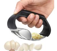 Prensa de ajos oscilante | Robusto y ergonómico Acero inoxidable Prensa basculante | Utensilio de cocina para presionar y cortar - Para picar sin esfuerzo en la cocina para el hogar, la preparación de