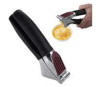 Prensa de ajos - Picadora de carne profesional para ajo, pelador y prensador de patatas antioxidante de aleación de zinc, herramienta de cocina con mango ergonómico, prensa de ajos portátil duradera