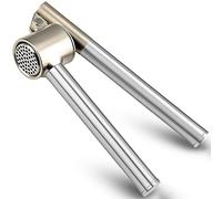 Prensa de ajos, picadora y trituradora de ajos de acero inoxidable 304, resistente, fácil de apretar, a prueba de óxido, fácil de limpiar