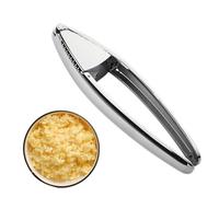 Prensa de ajos y picadora - picadora de cocina de acero inoxidable - Herramienta manual de corte de ajos, para alquiler de cocinas, panaderías, cafés, principiantes, cocineros