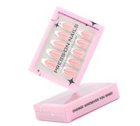 Prensa de almendras en las uñas uñas falsas de alto brillo pegado a las uñas en 15er 30 piezas uñas francesas consejos para DIY uñas decoraciones artísticas