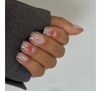 Prensa de almendras en las uñas uñas falsas uñas acrílicas brillantes uñas artificiales pegado a las uñas para mujeres 24pcs 12 adhesivos de hierro en las uñas palo en las uñas