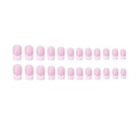 Prensa de ataúd cuadrada profesional, 24 piezas de uñas postizas que se adhieren a las uñas, fácil aplicación, manicura amigable con la oficina