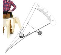 Prensa de bordes pequeños: brújula divisora ajustable de 3,35 pulgadas, calibrador de marcador de bordes compacto multifuncional, herramienta de diseño de precisión para artesanía de cuero