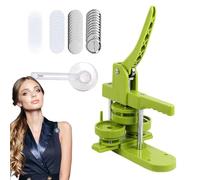 Prensa de botones - Máquina para hacer alfileres, cortador manual de alfileres con cortador circular extraíble | Máquina de bricolaje de prensa portátil de 100 piezas para botones de imanes para co