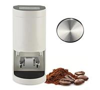 Prensa de café eléctrica de 58MM, máquina automática de prensado de café expreso en polvo, presión de 5-30KG, 1-3 ciclos de apisonamiento(White)