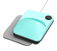 Prensa de calor 9 x pulgadas, portátil, fácil prensar, transferencia por sublimación, camiseta DIY, blanco y naranja/verde menta/blanco azul Para principiantes y uso doméstico(Mint Green)