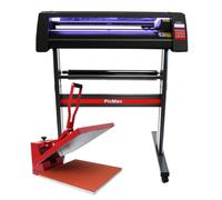 Prensa de Calor Oscilante 38x38cm con Pantalla LED + Plotter de Corte de Vinilo LED + Prensa Térmica para Sublimación de Tazas y Camisetas + con 1 Año SignCut Pro + 2 Años Garantía Eléctrica