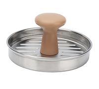 Prensa de carne para hamburguesas, herramienta para hacer hamburguesas de acero inoxidable con mango de plástico molde para hacer hamburguesas