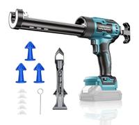 Prensa de cartuchos de batería para Makita de 18 V, 300 ml, prensa de cartuchos eléctrica con luz LED y 6 velocidades, ideal para sellar, juntas y masillas. Sin batería