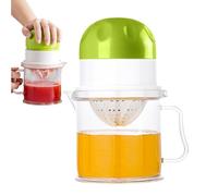 Prensa de cítricos manual | Pequeño exprimidor manual - Sin pulpa con jarra transparente 450 ml para cocina casa viaje limón verde guaba granada