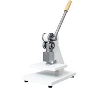 Prensa de cuero de cama plana de 1 tonelada, prensa manual de superficie plana, prensa de troquelado, adecuada para troquelado, perforación, relieve, corte, extrusión (amarillo)