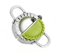 Prensa de empanada grande de acero inoxidable de 6 pulgadas para hacer raviolis, molde cortador de masa para Pierogi, pastel de mano y pastel de frutas, herramienta de cocina (yo)