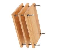 Prensa de encuadernación de madera resistente de 3 secciones para trabajos de restauración y proyectos de arte en papel, incluyendo pernos de acero resistentes a la corrosión Studiosupplies Bookpress