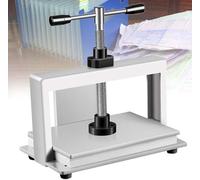 Prensa de encuadernación, prensa de papel plana A4/A3, máquina de corte manual resistente, barra de equilibrio doble para un aplanamiento eficiente de libros